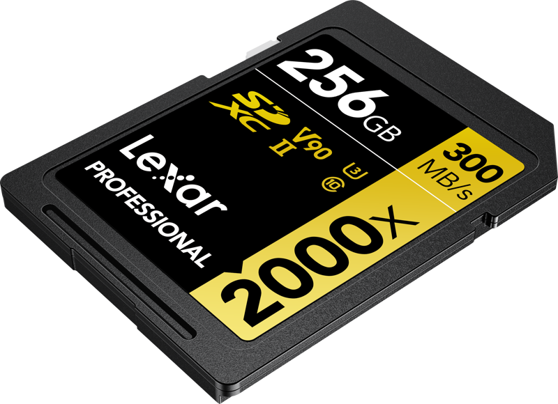 LEXAR PRO 2000X SDHC/SDXC UHS-II U3 (V90) R300/W260 256GB