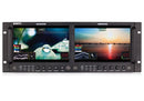 SWIT M-1093F DUAL 9" FHD WAVEFORM RACK LCD MONITOR