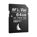 Angelbird SDXC AV PRO 64GB V60 R280 W160