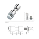 Kupo KS-013F 17mm Spigot, Chrome-Plated 3/8" Female Threaded