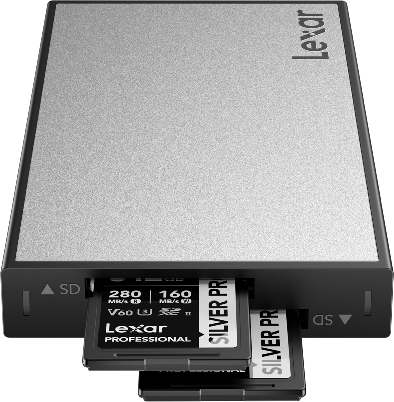 LEXAR DUAL SD CARD READER (USB 3.2)