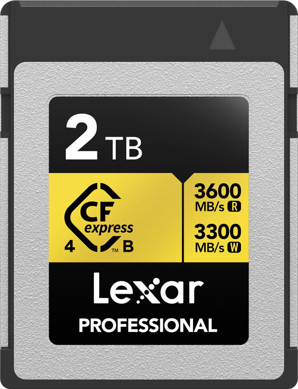 LEXAR CFEXPRESS 4.0 - TYPE B - PRO GOLD R3600/W3300 - 2TB
