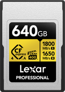LEXAR CFEXPRESS 4.0 PRO GOLD VPG400 R1800/W1650 TYPE A 640GB