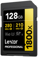 LEXAR SDXC PRO 1800X U3 UHS-II R280/W210 (V60) 128GB