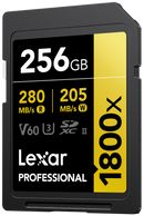 LEXAR SDXC PRO 1800X U3 UHS-II R280/W210 (V60) 256GB
