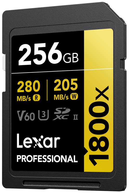 LEXAR SDXC PRO 1800X U3 UHS-II R280/W210 (V60) 256GB