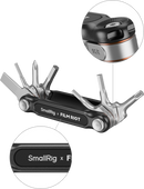 SMALLRIG 4811 X FILM RIOT 7-IN-1 FOLDING WRENCH SET WITH MULTIPLE ANGLE POSITIONING RED