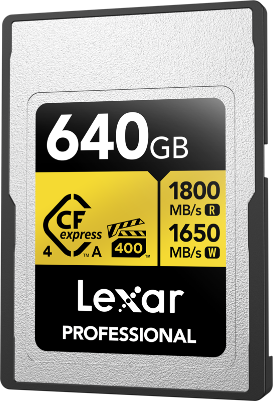 LEXAR CFEXPRESS 4.0 PRO GOLD VPG400 R1800/W1650 TYPE A 640GB