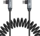 SMALLRIG 4793 USB-C ANGLED TO USB-C ANGLED COILED DATA CABLE