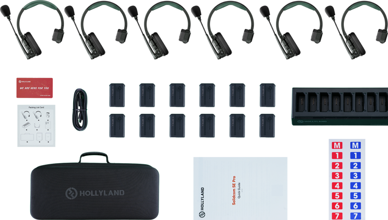 HOLLYLAND SOLIDCOM SE PRO (6 PERSON NOISE CANCELLING HEADSET INTERCOM)
