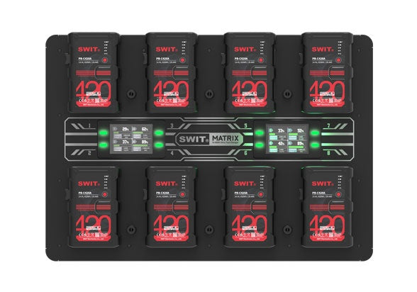 SWIT MATRIX-A8 -  8×100W ULTRA FAST GOLD MOUNT WALL CHARGER