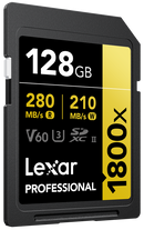 LEXAR SDXC PRO 1800X U3 UHS-II R280/W210 (V60) 128GB