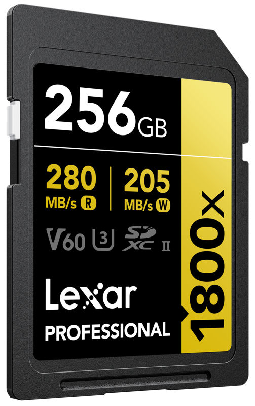 LEXAR SDXC PRO 1800X U3 UHS-II R280/W210 (V60) 256GB