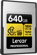 LEXAR CFEXPRESS 4.0 PRO GOLD VPG400 R1800/W1650 TYPE A 640GB
