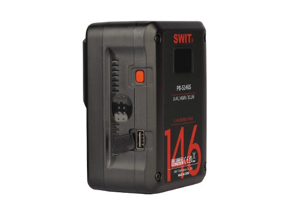 SWIT PB-S146S MULTI SOCKET SQUARE CINE BATTERY, V-LOCK 146WH