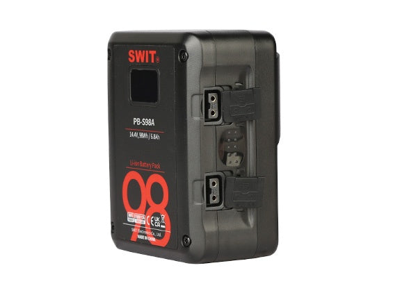 SWIT PB-S98A MULTI SOCKET SQUARE CINE BATTERY, GOLD-MOUNT 98WH