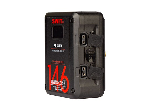 SWIT PB-S146A  MULTI SOCKET SQUARE CINE BATTERY, GOLD-MOUNT 146WH