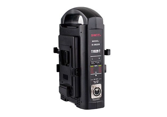 SWIT S-3822S V-MOUNT, 2-CHANNEL SIMULITANEOUS, ADAPTOR OUT