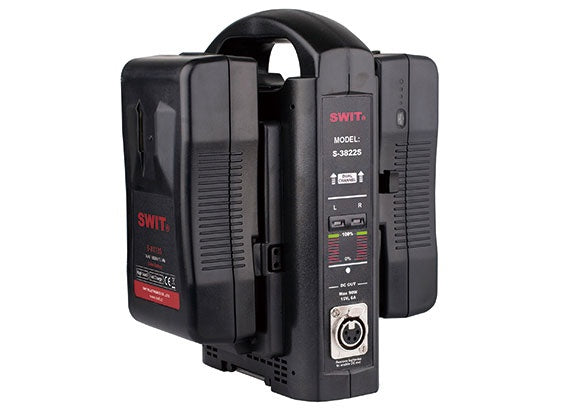 SWIT S-3822S V-MOUNT, 2-CHANNEL SIMULITANEOUS, ADAPTOR OUT