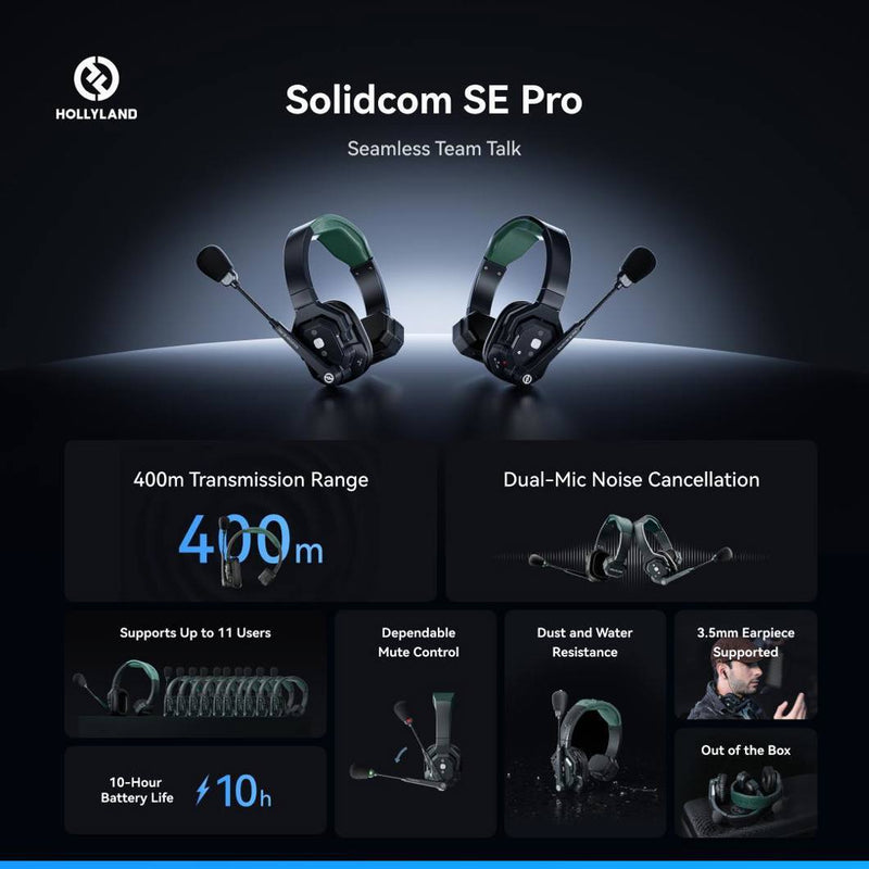 HOLLYLAND SOLIDCOM SE PRO (6 PERSON NOISE CANCELLING HEADSET INTERCOM)
