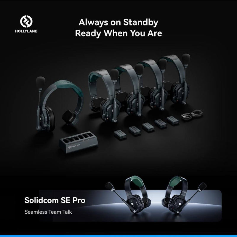 HOLLYLAND SOLIDCOM SE PRO (6 PERSON NOISE CANCELLING HEADSET INTERCOM)