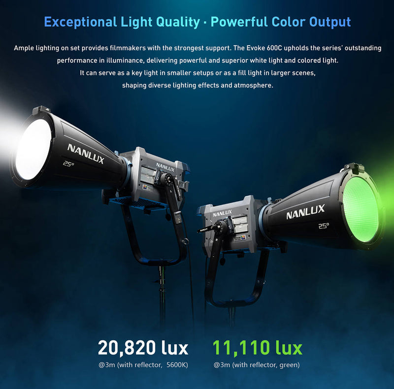 NANLUX Evoke 600C LED Full-color Spot Light with trolley case