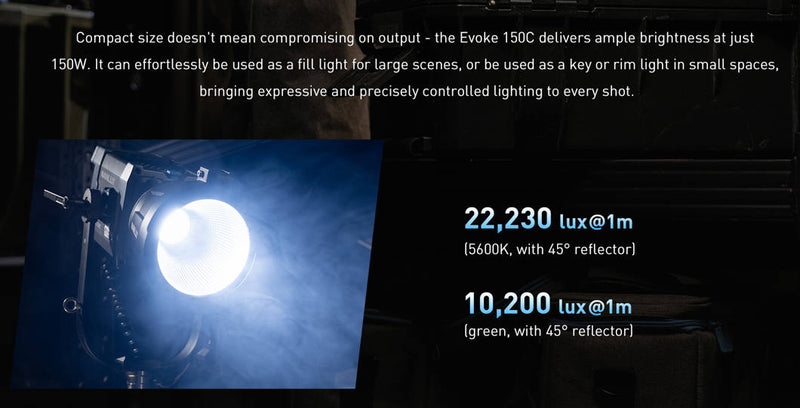 NANLUX Evoke 150C LED Full-color Spot Light with case