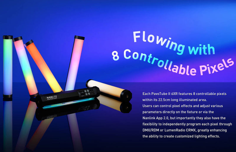 NANLITE PAVOTUBE II 6XR 8 LIGHT KIT