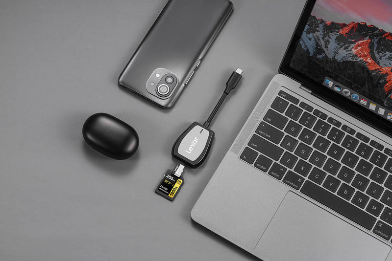 LEXAR SD & MICRO SD DUAL SLOT KORTLÆSER USB-C