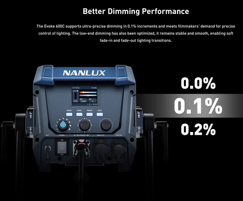 NANLUX Evoke 600C LED Full-color Spot Light with trolley case