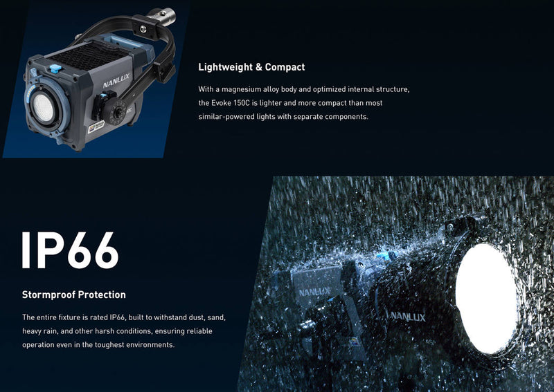 NANLUX Evoke 150C LED Full-color Spot Light with case