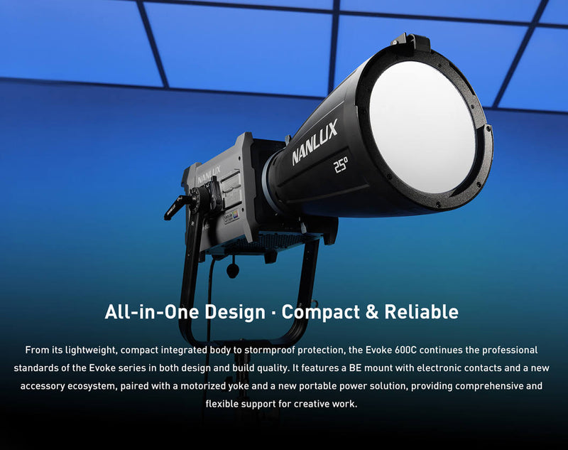 NANLUX Evoke 600C LED Full-color Spot Light with trolley case