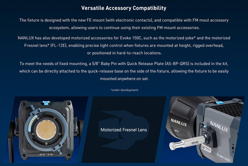 NANLUX Evoke 150C LED Full-color Spot Light with case