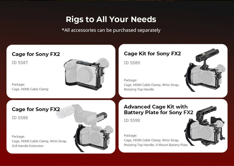 SMALLRIG 5587 CAGE FOR SONY FX2
