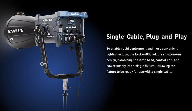 NANLUX Evoke 600C LED Full-color Spot Light with trolley case