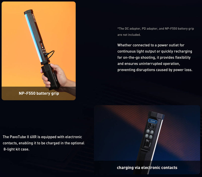 NANLITE PAVOTUBE II 6XR 8 LIGHT KIT