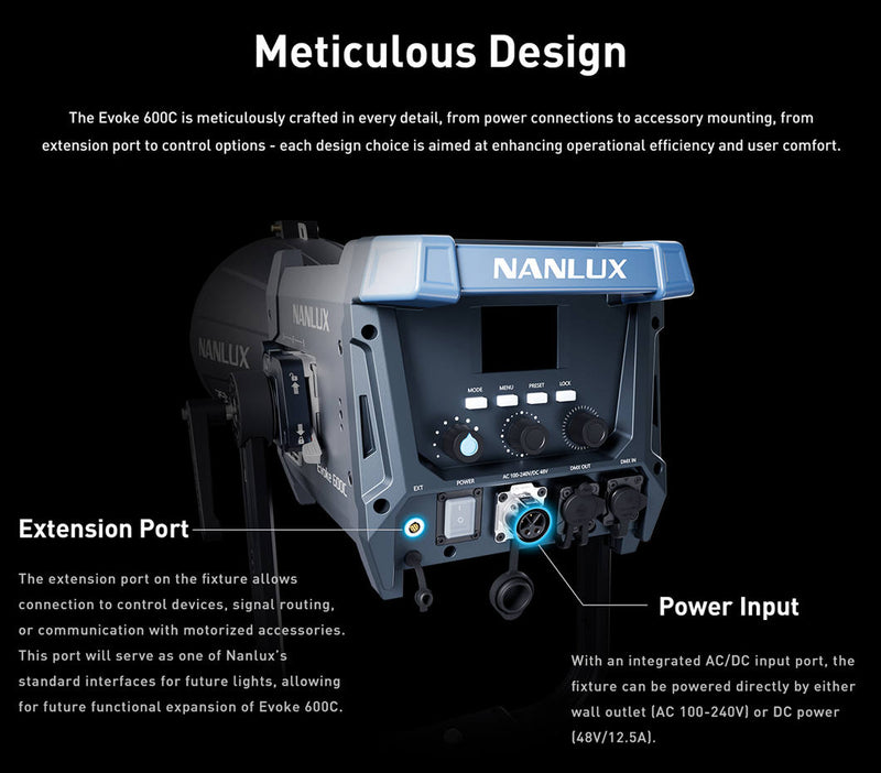 NANLUX Evoke 600C LED Full-color Spot Light with trolley case