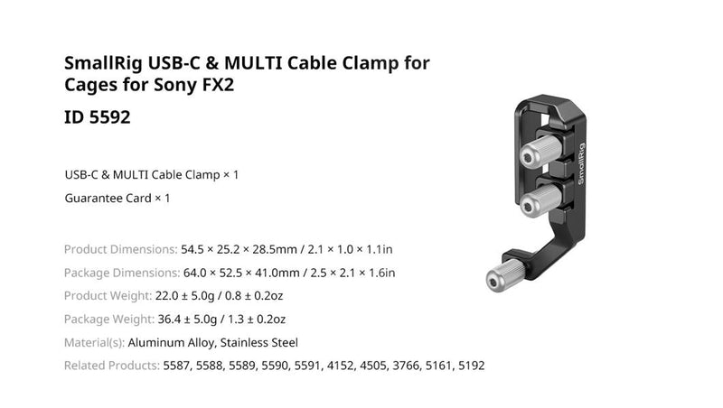 SMALLRIG 5587 CAGE FOR SONY FX2
