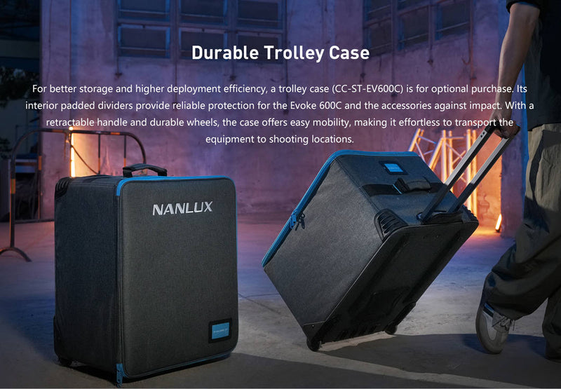 NANLUX Evoke 600C LED Full-color Spot Light with trolley case