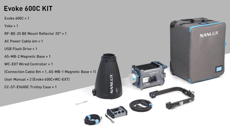 NANLUX Evoke 600C LED Full-color Spot Light with trolley case