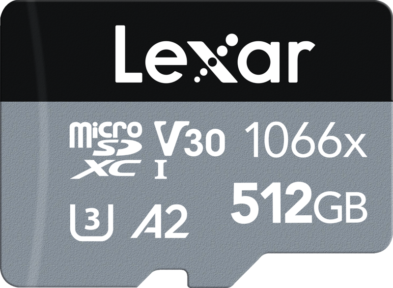 LEXAR PRO 1066X MICRO SDHC/SDXC UHS-1 (SILVER) R160/W120 512GB