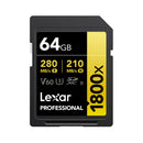 Lexar SDHC 1800x 64GB V60 R280 W210