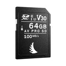 Angelbird SDXC AV PRO 64GB V30 R100 W92
