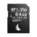 Angelbird SDXC AV PRO 64GB V30 R100 W92