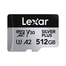 Lexar MicroSDXC Silver Plus 512GB V30 R205 W 150