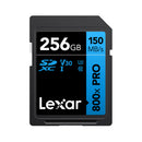 Lexar SDXC 800x 256GB V30 R150 W45