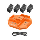 SmallRig 4834 NP-F970 4-Channel Camera Battery Charger 4-Battery Kit