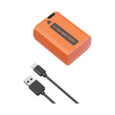 SmallRig 4965 NP-FW50 USB-C Rechargeable Camera Battery Orange