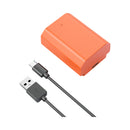 SmallRig 4969 NP-FZ100 USB-C Rechargeable Camera Battery Orange