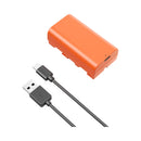 SmallRig 4971 NP-F550 USB-C Rechargeable Camera Battery Orange